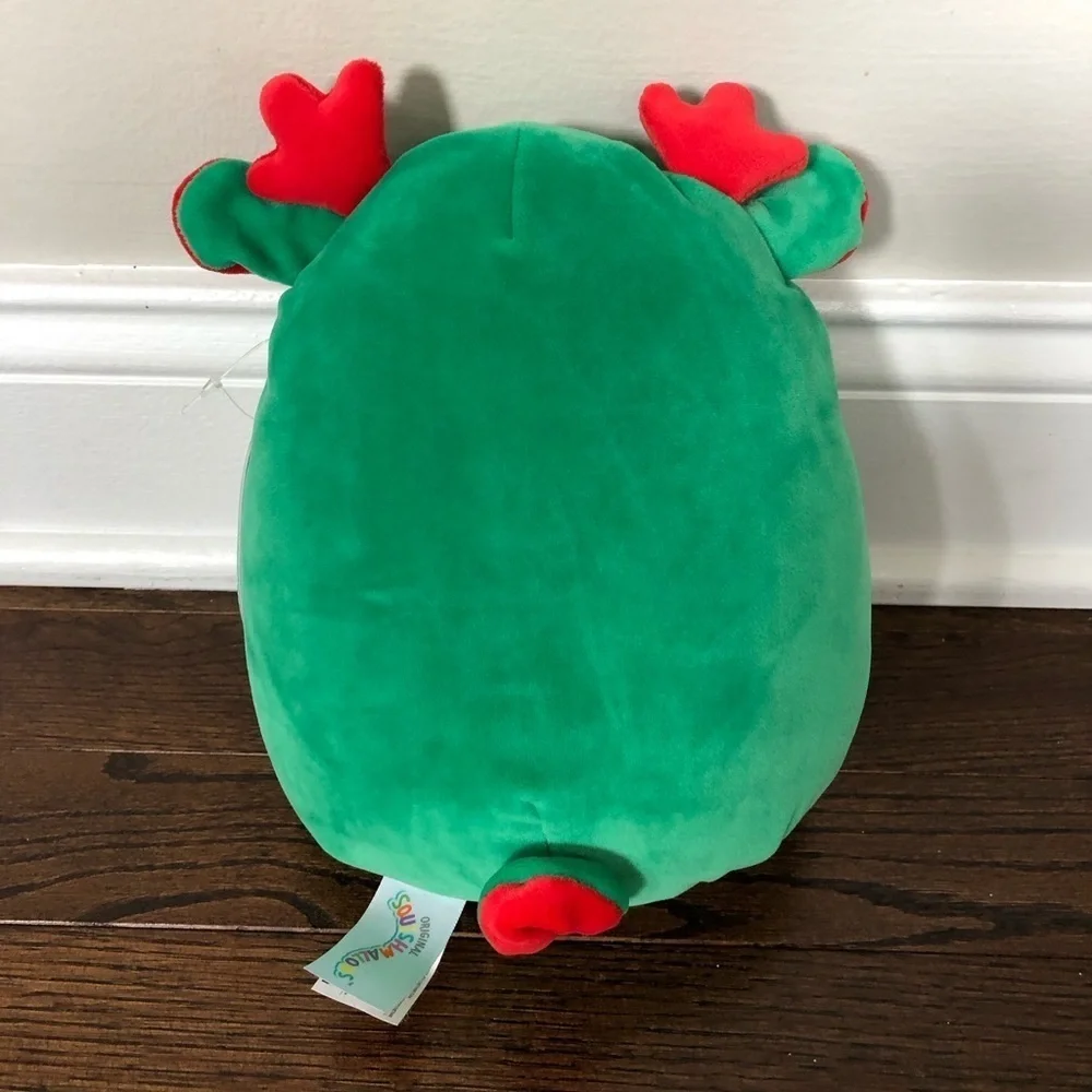 *NWT* Squishmallows Holiday 8” Zumir the Peppermint Moose Red/Green Plush Toy